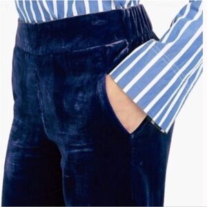 J. Crew Navy Velvet Trousers